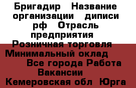 Бригадир › Название организации ­ диписи.рф › Отрасль предприятия ­ Розничная торговля › Минимальный оклад ­ 35 000 - Все города Работа » Вакансии   . Кемеровская обл.,Юрга г.